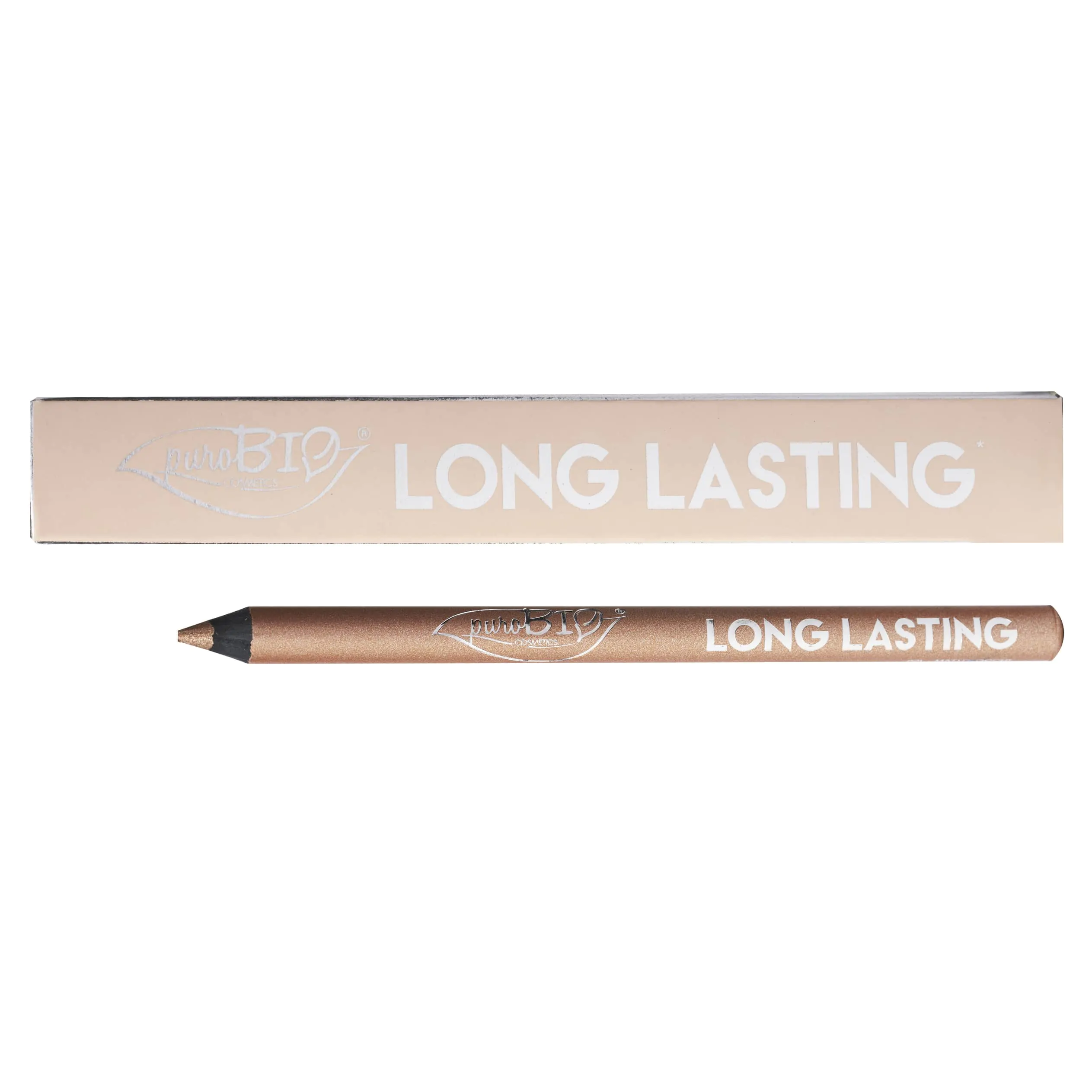 PuroBIO Cosmetics Matita Occhi Long Lasting N.02 Beige Dorato Satinato
