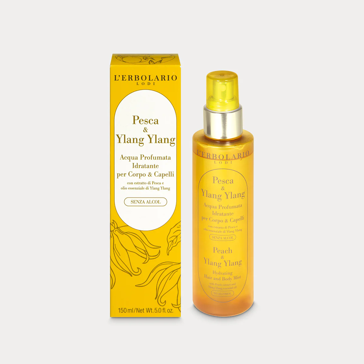 L'Erbolario Acqua Profumata Idratante Pesca & Ylang Ylang