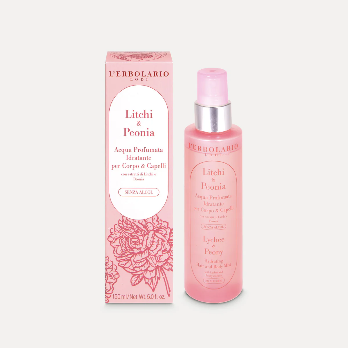 L'Erbolario Acqua Profumata Idratante Litchi & Peonia