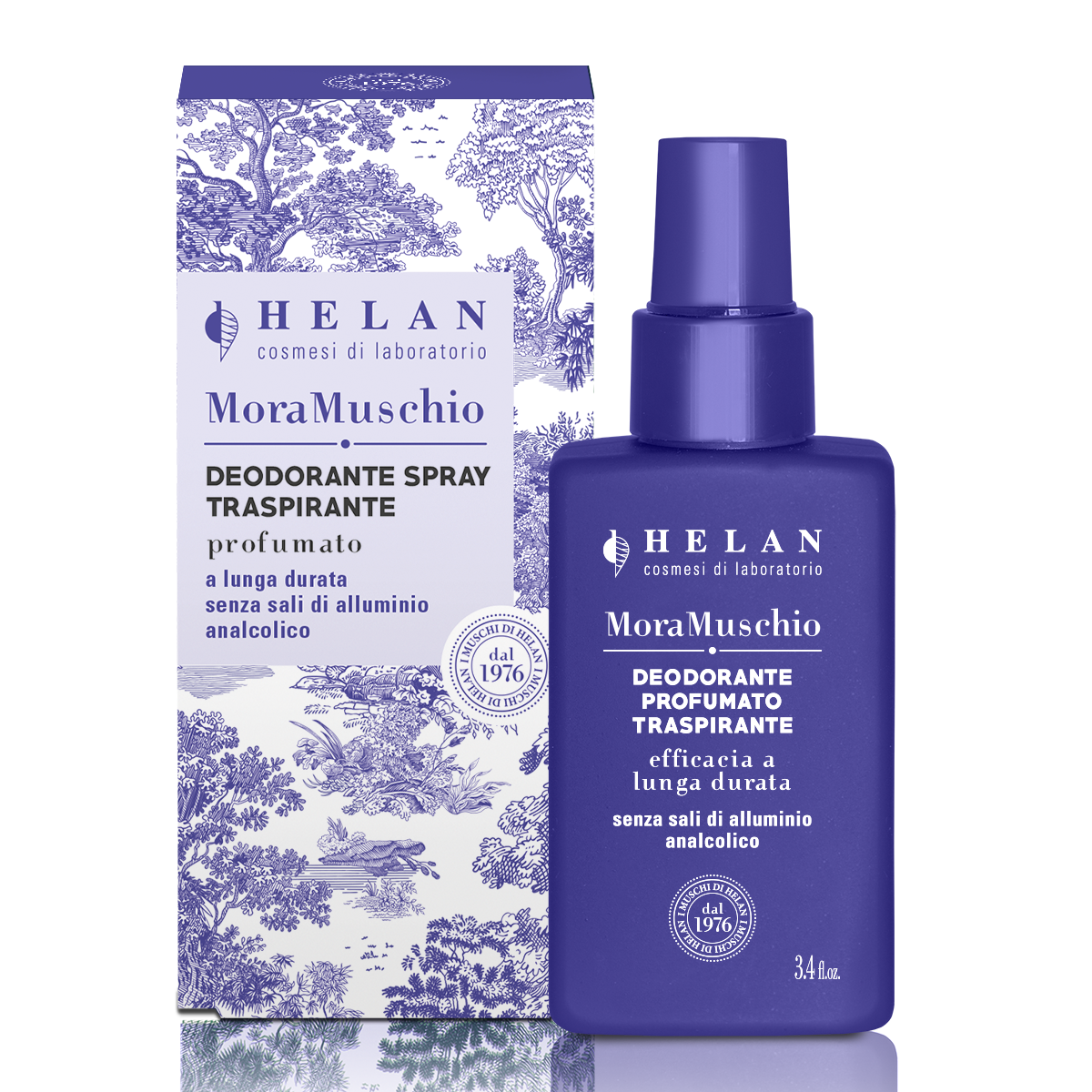 Helan Mora Muschio Deodorante Profumato Traspirante in Spray