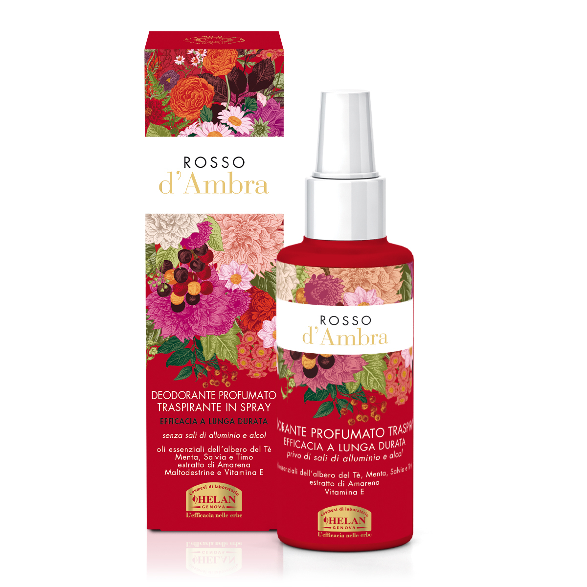 Helan Rosso d'Ambra Profumo Deodorante Analcolico in Spray