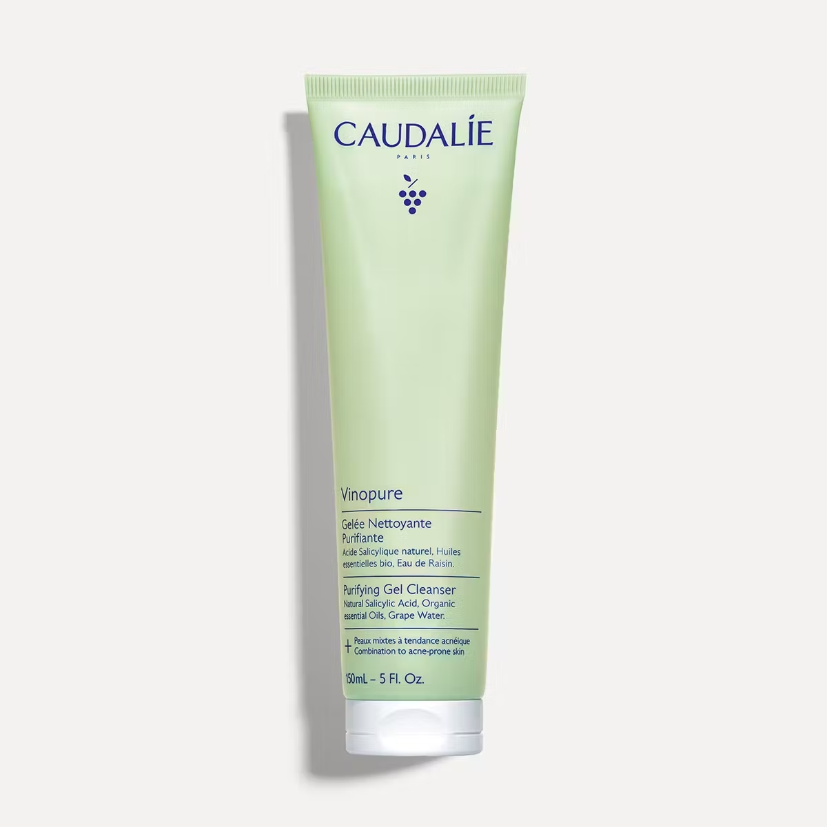 Caudalie Vinopure Gel Detergente Purificante all'Acido Salicilico 150 mL