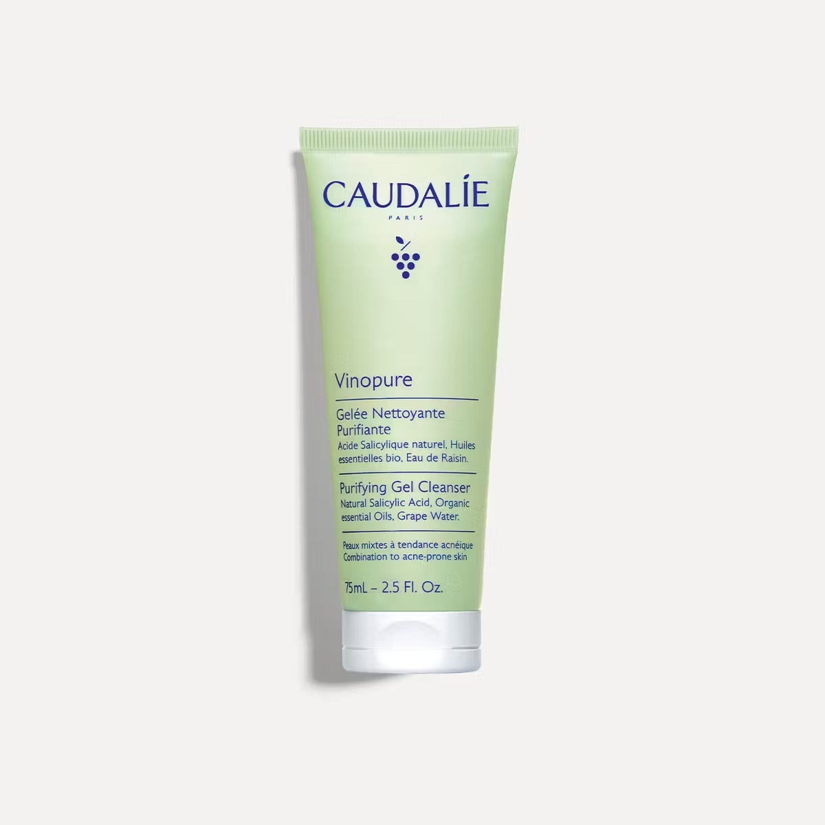 Caudalie Vinopure Gel Detergente Purificante all'Acido Salicilico 75mL