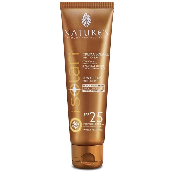 Nature's iSolari Crema Solare Viso e Corpo Spf 25 75 ml