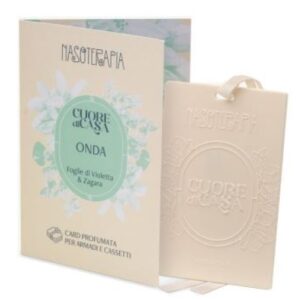Nasoterapia 'Cuore di Casa' Card Singola Profumata Onda Fiori di Violetta e Zagara