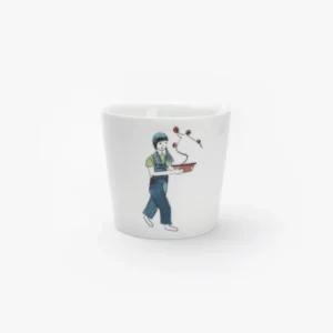 Lilibo Tazza Colorata Singola Ragazza con Prugna