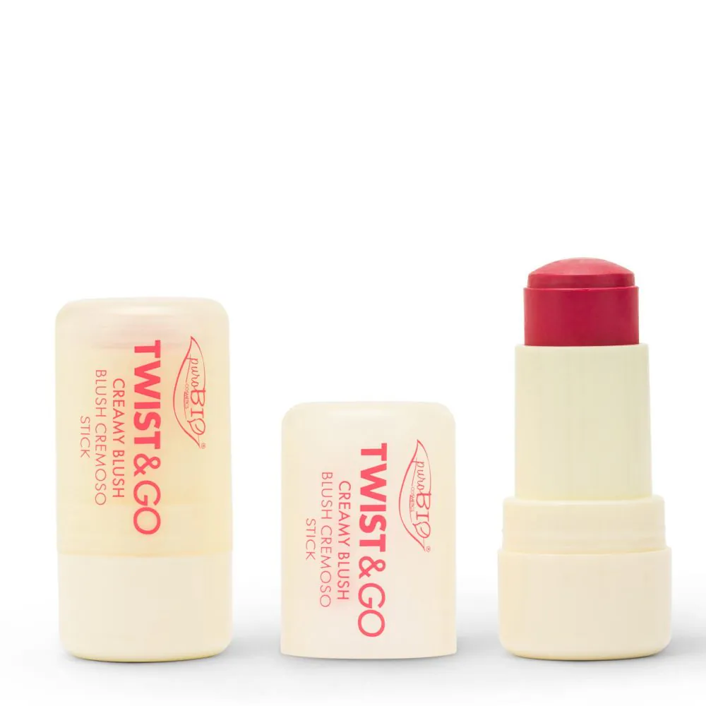 Purobio Twist & Go Creamy Blush Stick 04 Fragola - immagine 2