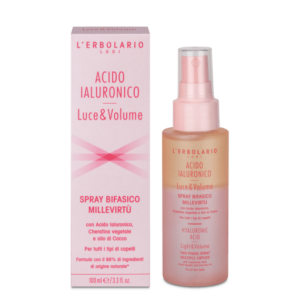 L'Erbolario Spray Bifasico MilleVirtù Acido Ialuronico Luce&Volume