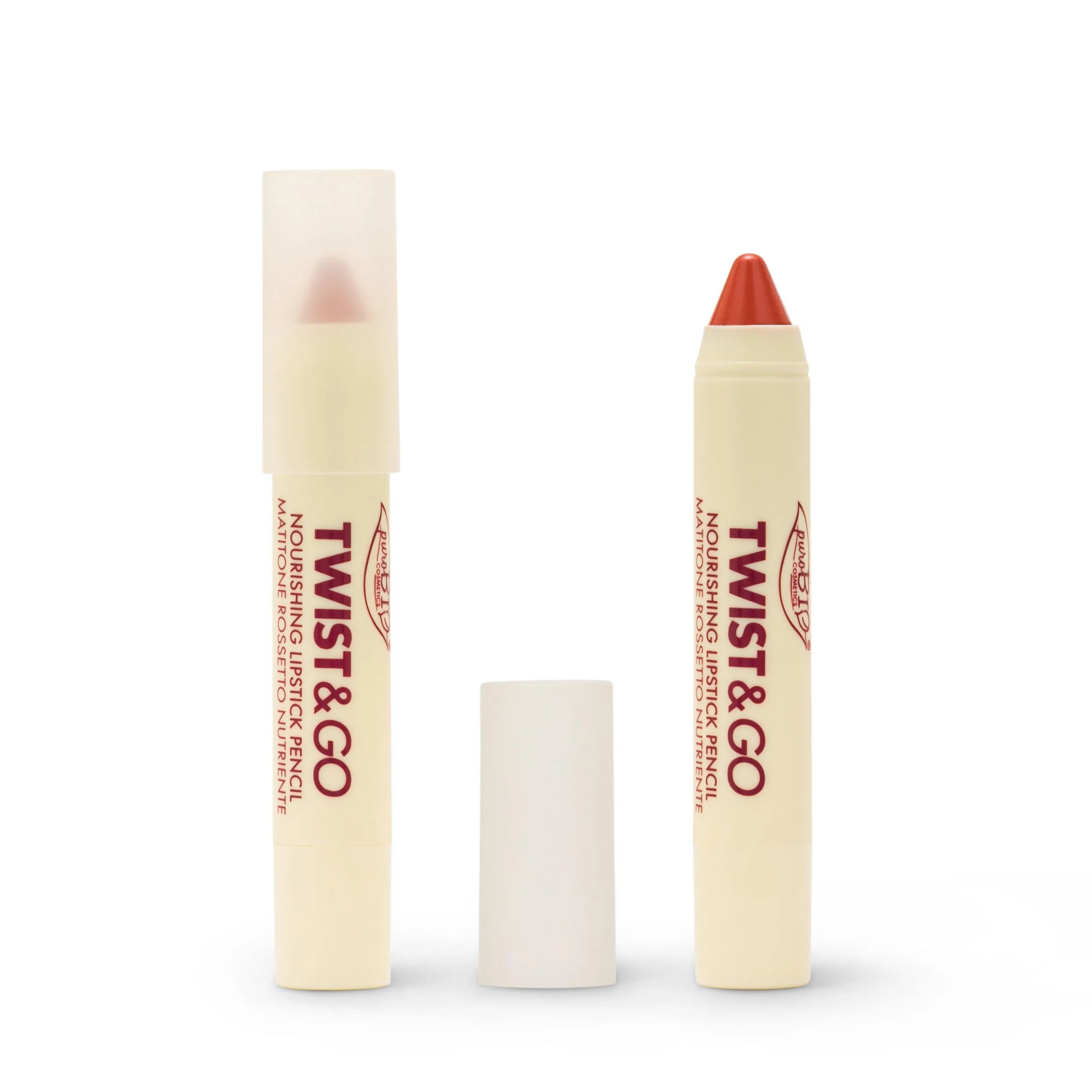 Purobio Twist & Go Nourishing Lipstick Pencil 502 Nude Pescato - immagine 2