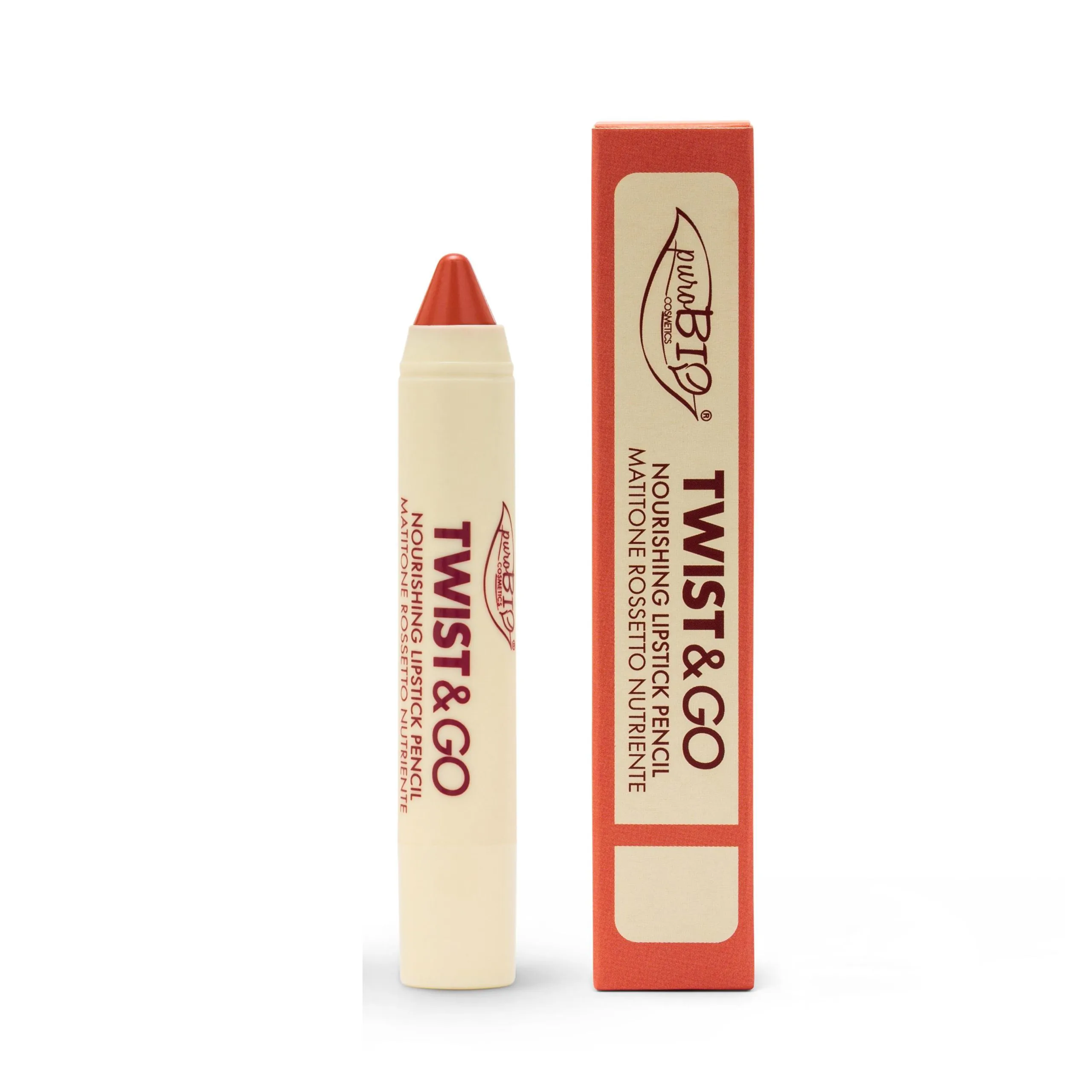 Purobio Twist & Go Nourishing Lipstick Pencil 502 Nude Pescato