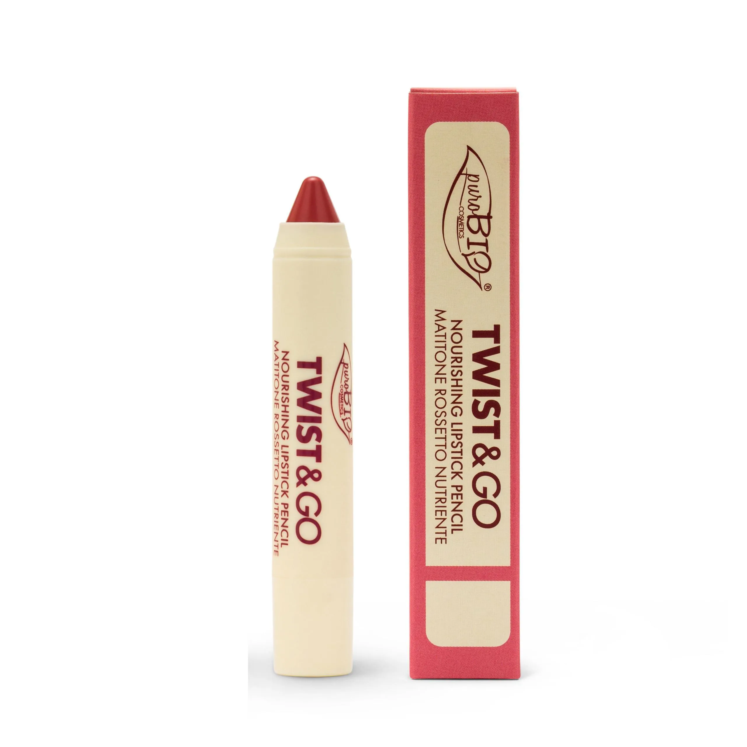 Purobio Twist & Go Nourishing Lipstick Pencil 503 Sabbia Rosata