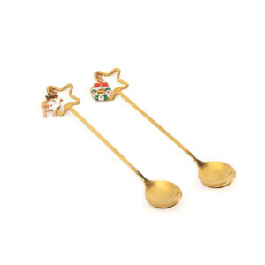 Neavita Natale Set da Due Cucchiaini