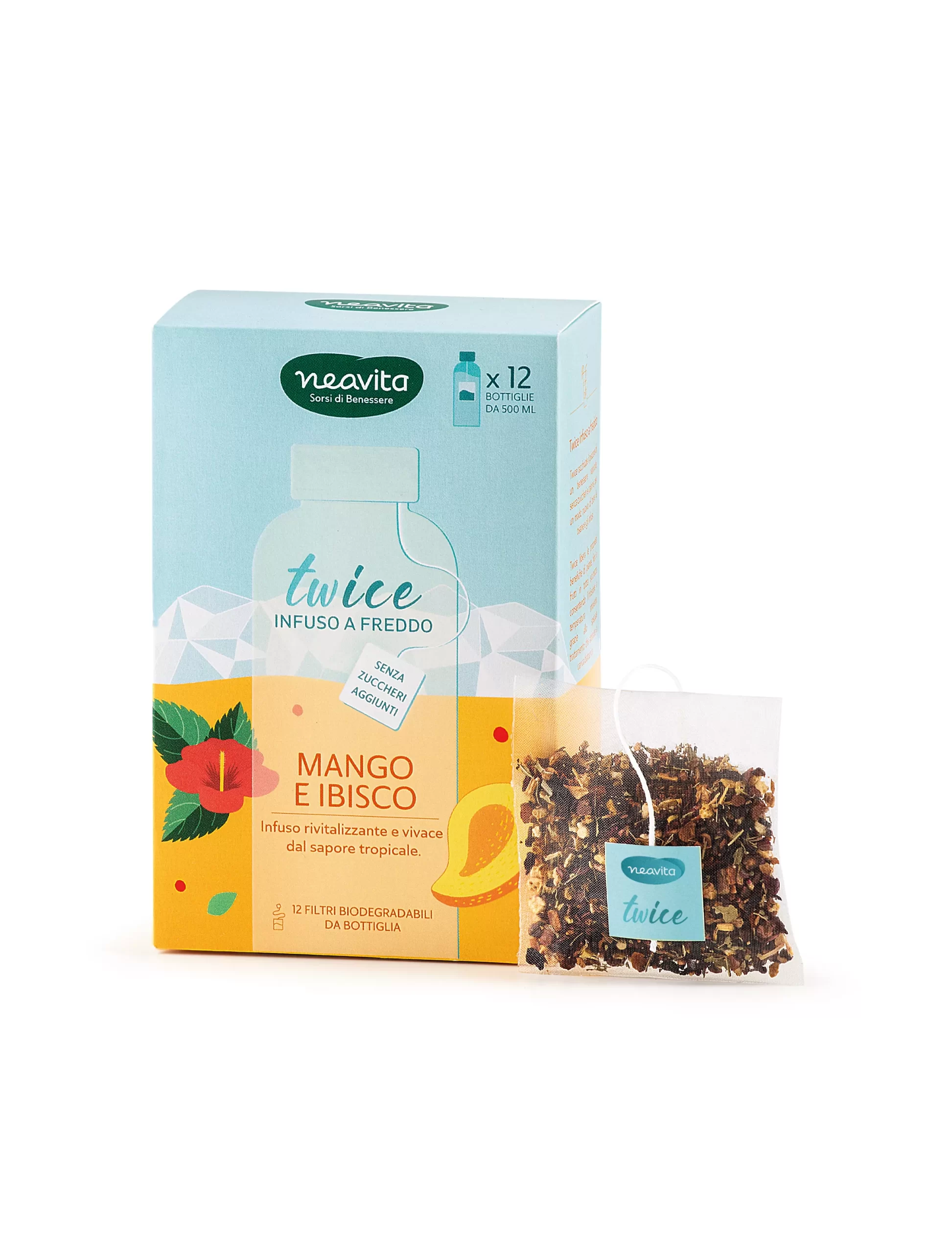 Neavita Twice Infuso Mango e Ibisco 12 MaxiFiltri