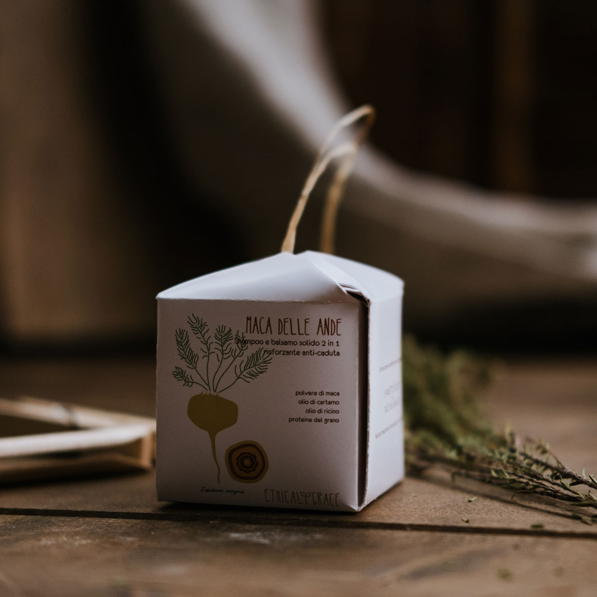 Ethical Grace Maca Delle Ande Shampoo e Balsamo Solido Rinforzante