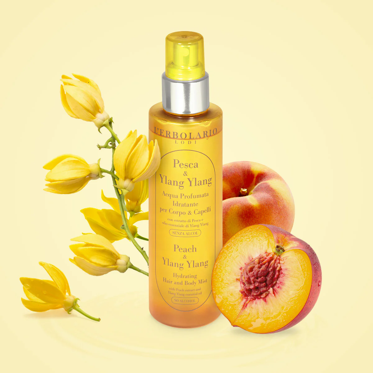 L'Erbolario Acqua Profumata Idratante Pesca & Ylang Ylang - immagine 2