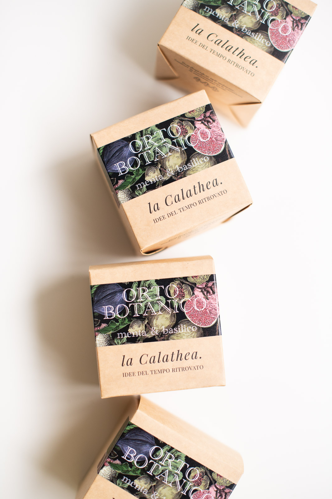 La Calathea Candele Orto Botanico Box Basilico & Menta - immagine 2