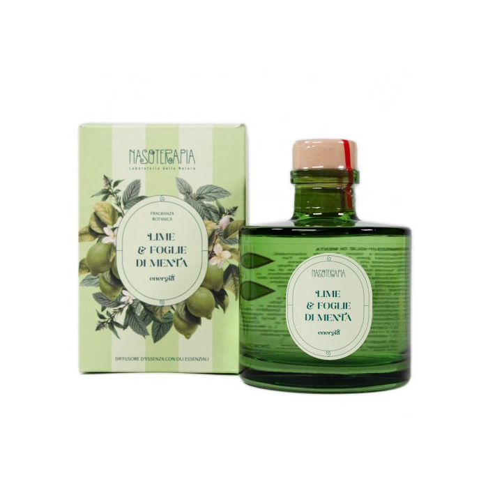 Nasoterapia Lime & Foglie di Menta Energia Diffusore con Bastoncini 500 ml