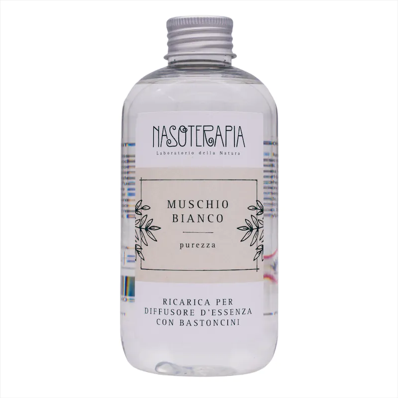 Nasoterapia Ricarica Diffusore Con Bastoncini Muschio Bianco