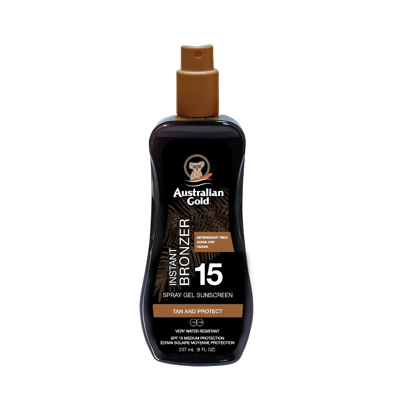 Australian Gold Spray Gel Whit Bronzer Spf 15