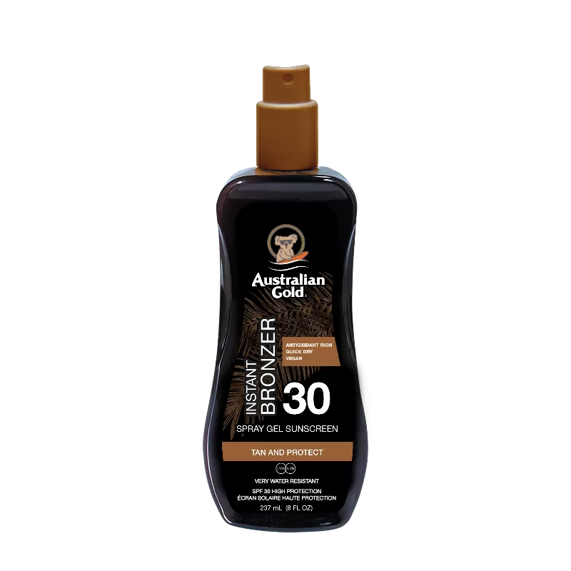 Australian Gold Spray Gel Whit Bronzer Spf 30