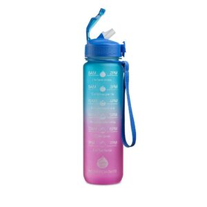 Neavita Tasty H2O Bottiglia Blu Rosa